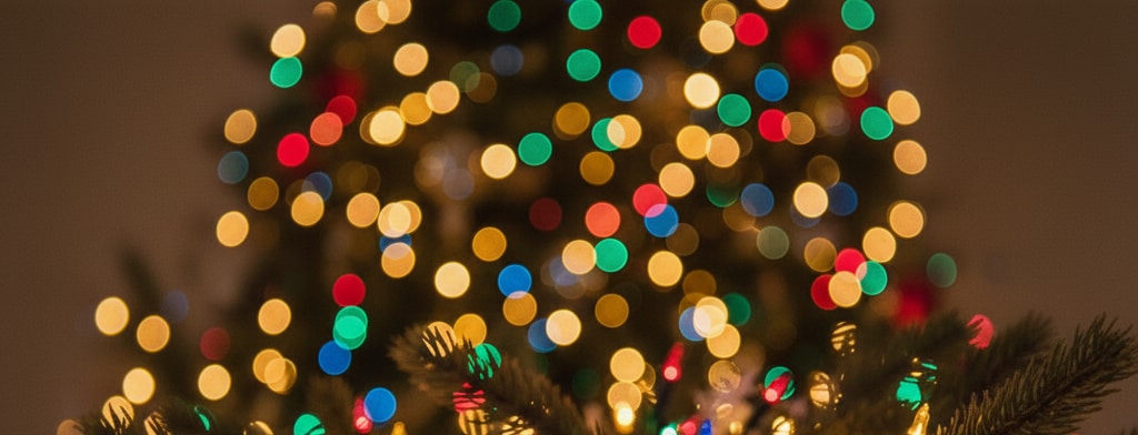 bokeh christmas lights Seattle